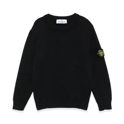 Stone Island Kids Jersey with Logo "Blue"