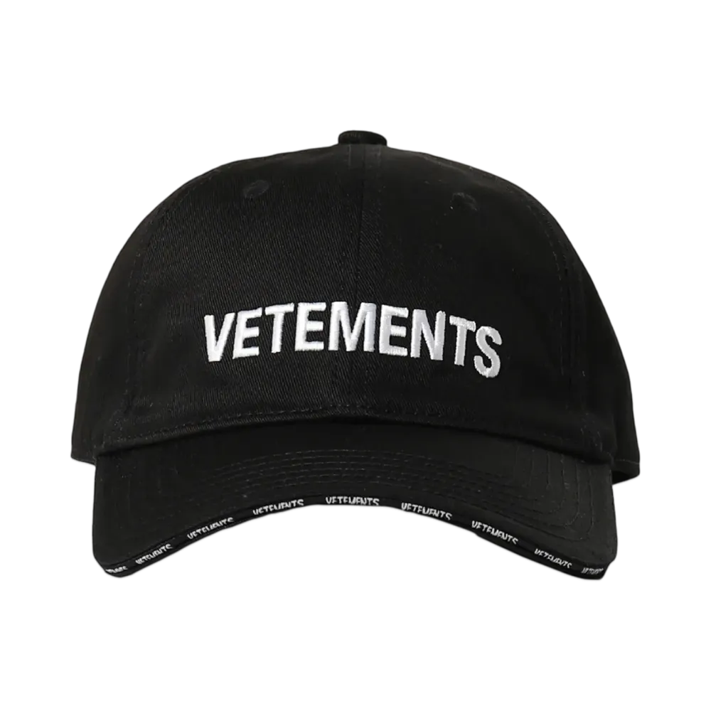 VETEMENTS Iconic Logo Cap "Black" UE64CA100B