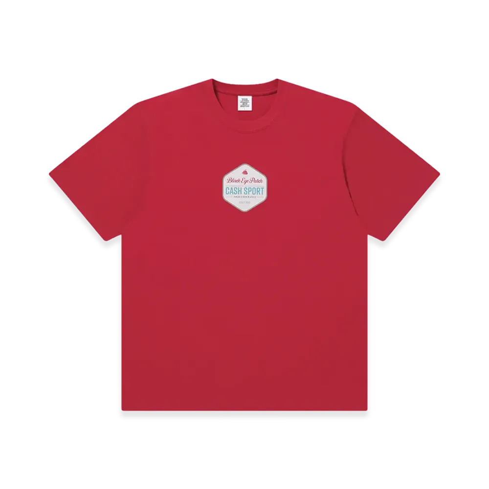 BlackEyePatch Cash Sport Label Tee "Red"