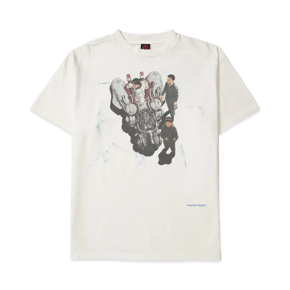 SAINT Mxxxxxx 24SS x FREEDOM Bike Short Sleeve T-Shirt "White"