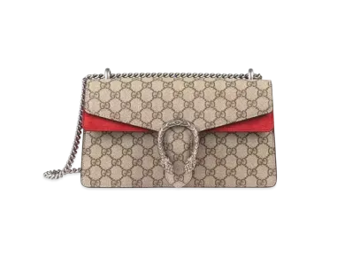 GUCCI Dionysus Small GG Shoulder Bag "GG Supreme Canvas"