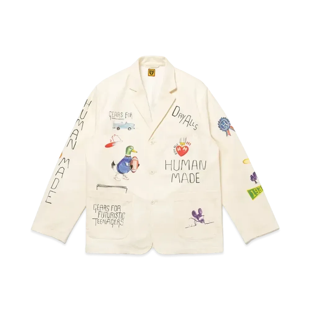 HUMAN MADE Printed Jacket "White"