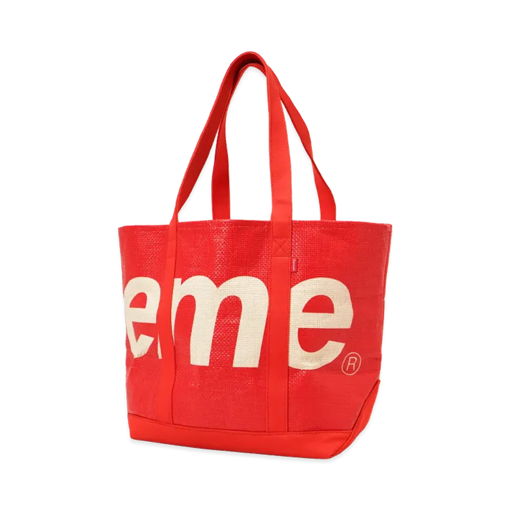 Supreme Raffia Tote "Red"