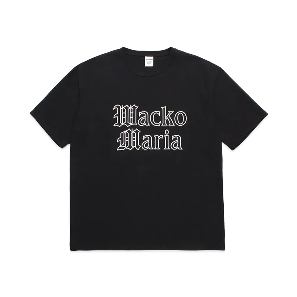 WACKO MARIA Washed Heavy Weight T-Shirt "Black"