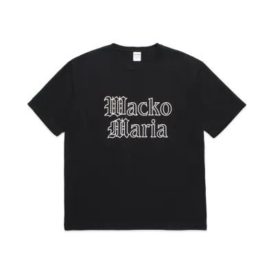 WACKO MARIA Washed Heavy Weight T-Shirt "Black"