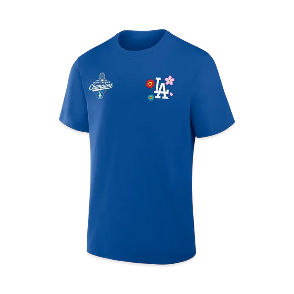 Takashi Murakami x MLB x Los Angeles Dodgers World Series Champions Collection T-Shirt (Kids) "Blue"