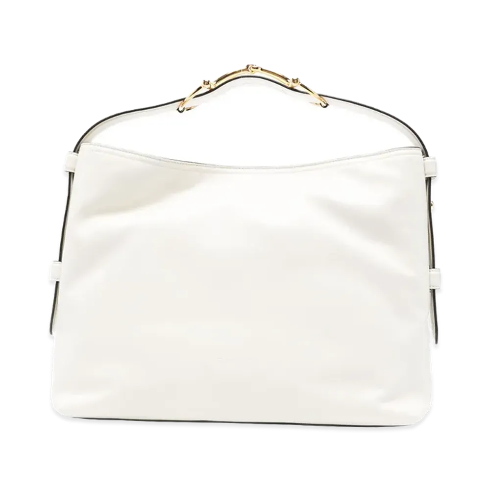 GUCCI Women's Leather Medium Gucci Beatrix Shopping Bag "White"