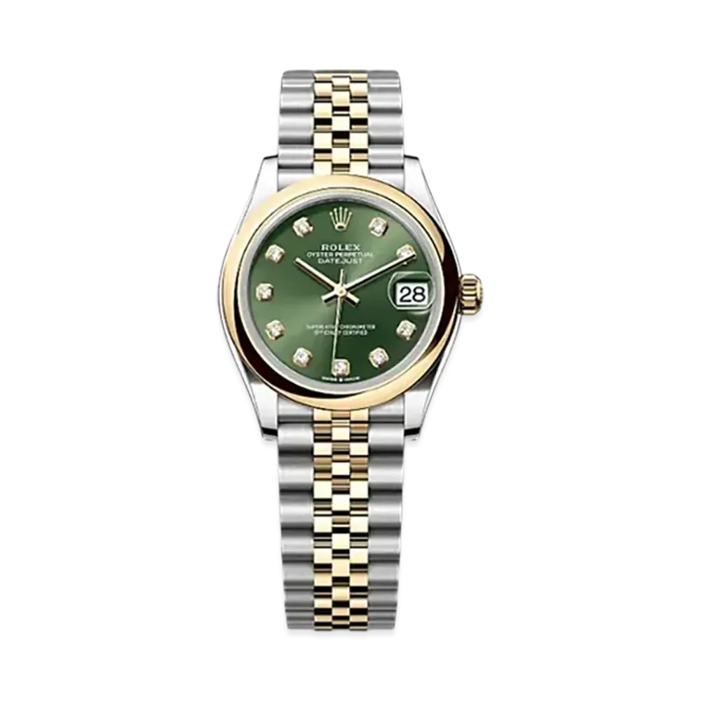 ROLEX Datejust 31mm Oystersteel & Yellow Gold 278243 "Olive Green"