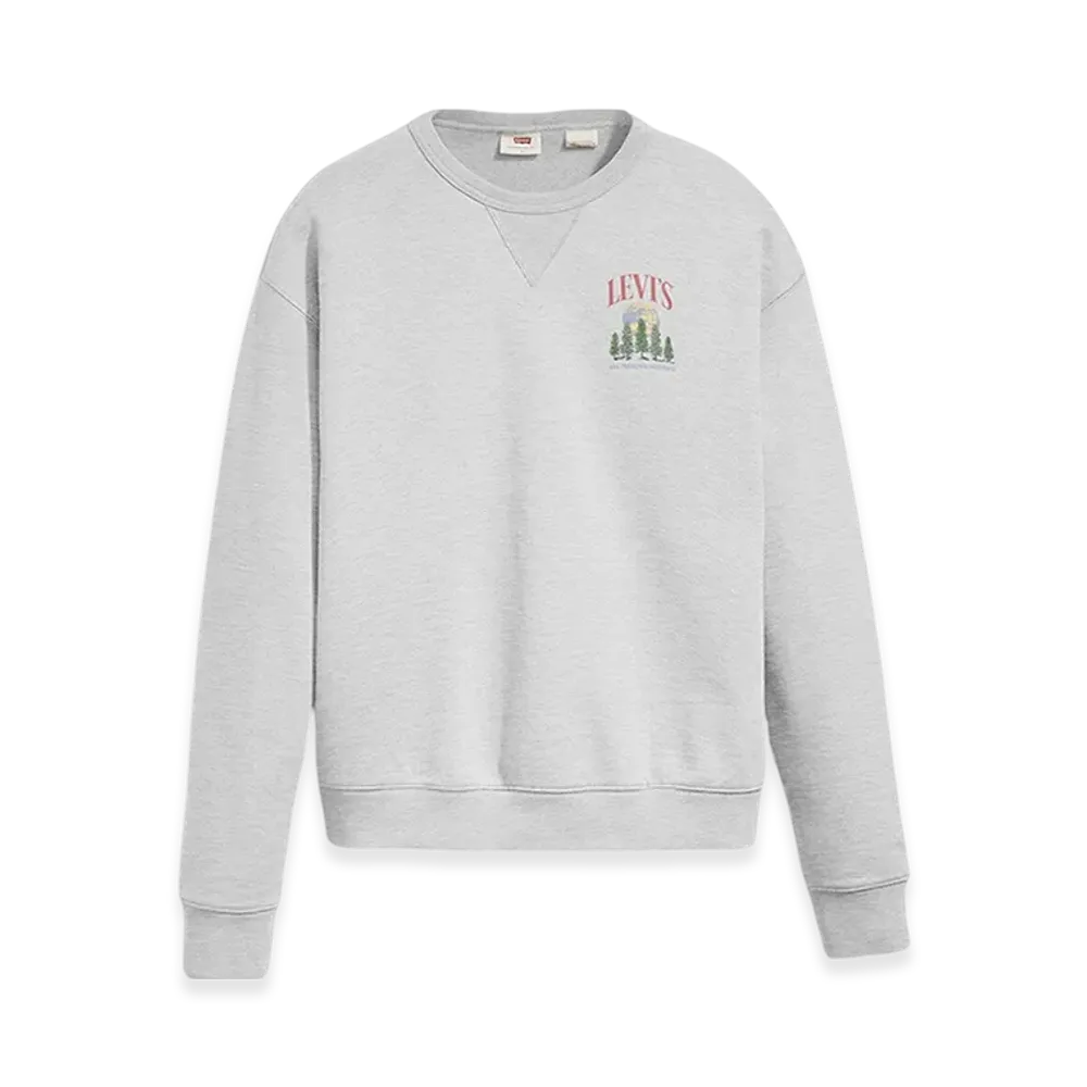 Levi's Graphic Signature Crewneck Sweatshirt "Heather Grey"