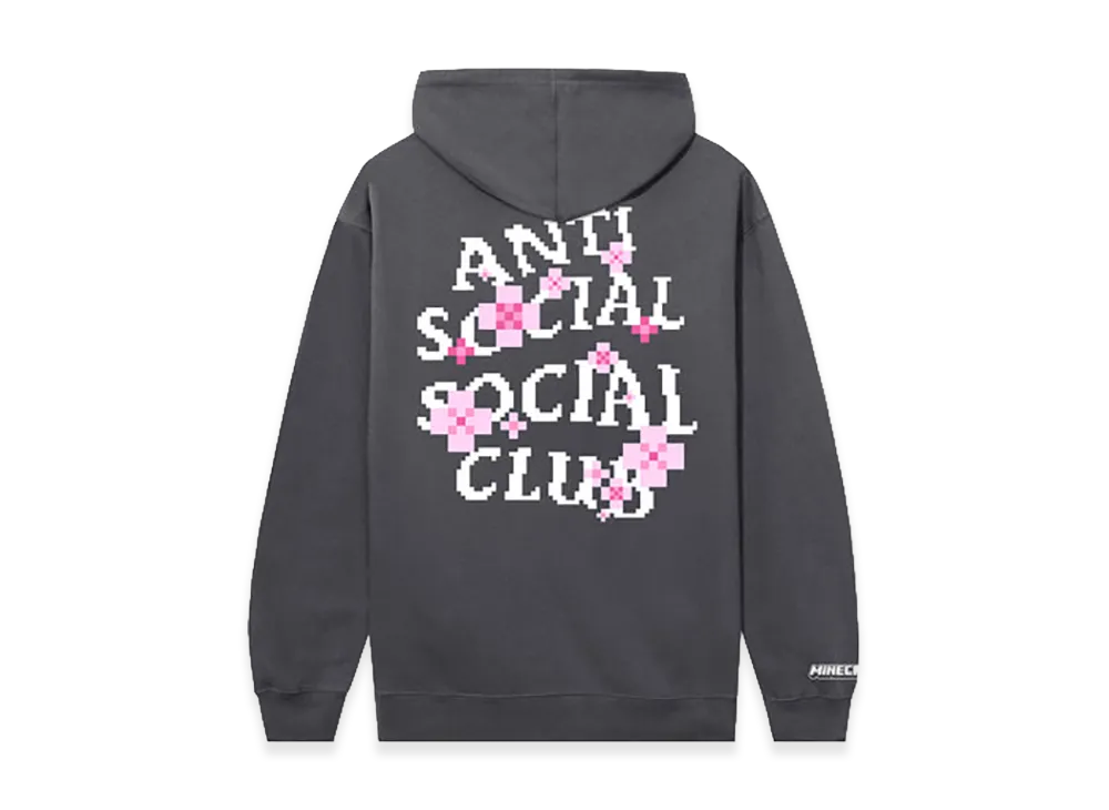 ANTI SOCIAL SOCIAL CLUB x Minecraft Cherry Blossom Hoodie "Charcoal Grey"