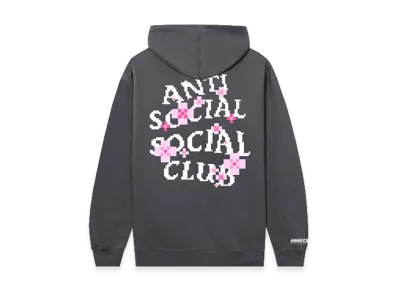 ANTI SOCIAL SOCIAL CLUB x Minecraft Cherry Blossom Hoodie "Charcoal Grey"