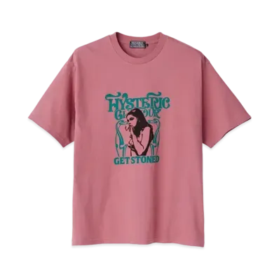 HYSTERIC GLAMOUR Get Stoned Tee "Pink"