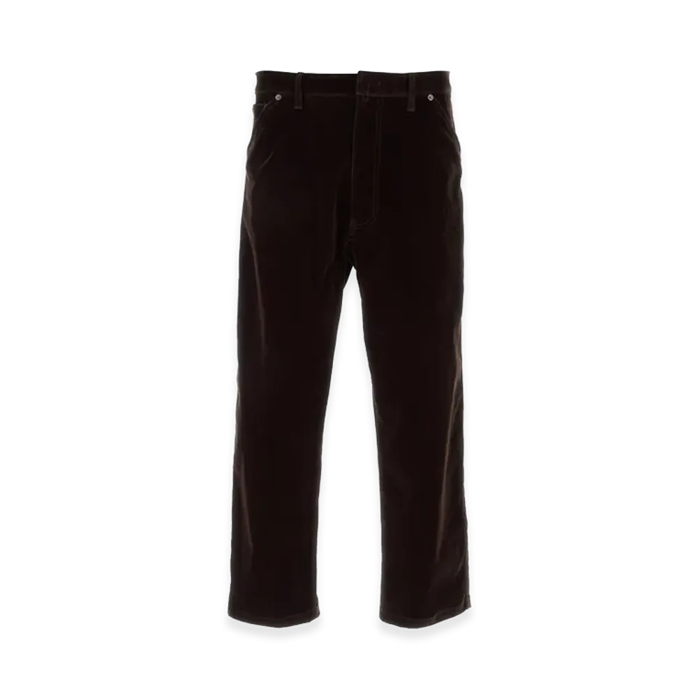PRADA Velvet Denim Pant "Brown"