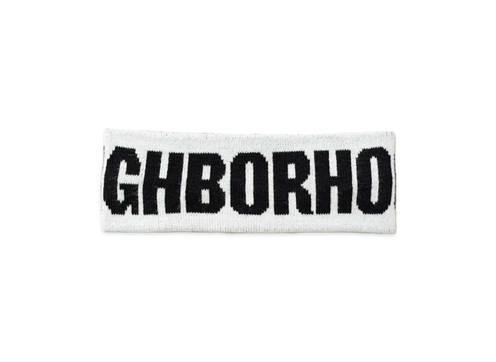 NEIGHBORHOOD Logo Hair Band "White"