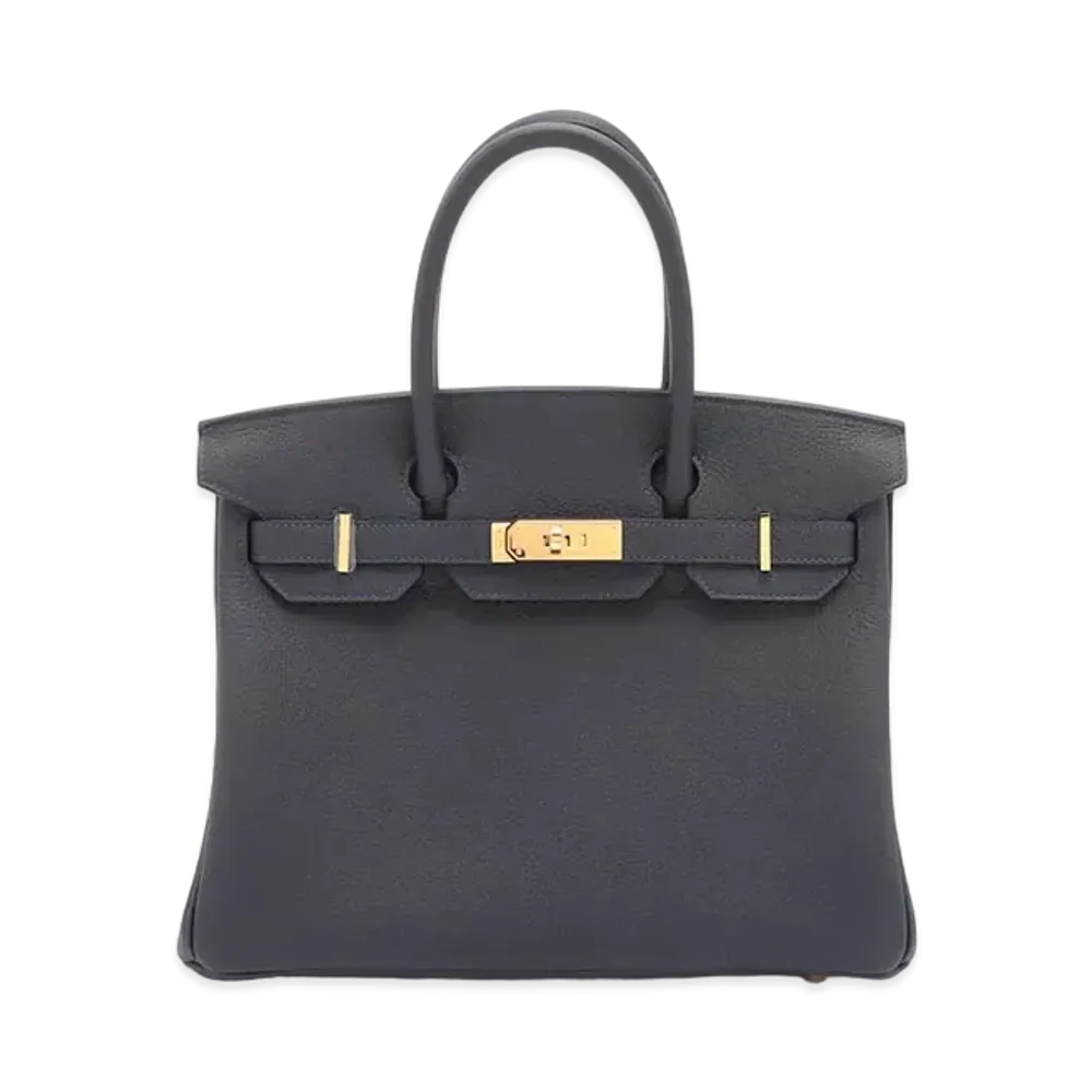 Hermes Birkin Togo "Bleu Nuit/Gold"