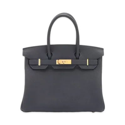 Hermes Birkin Togo "Bleu Nuit/Gold"