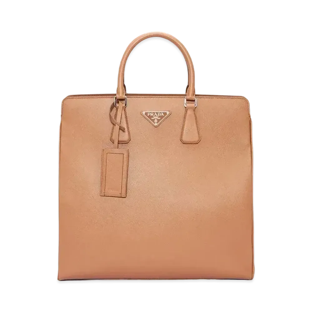 PRADA Saffiano Leather Prada Galleria Bag "Brown "