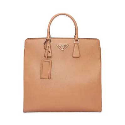 PRADA Saffiano Leather Prada Galleria Bag "Brown "