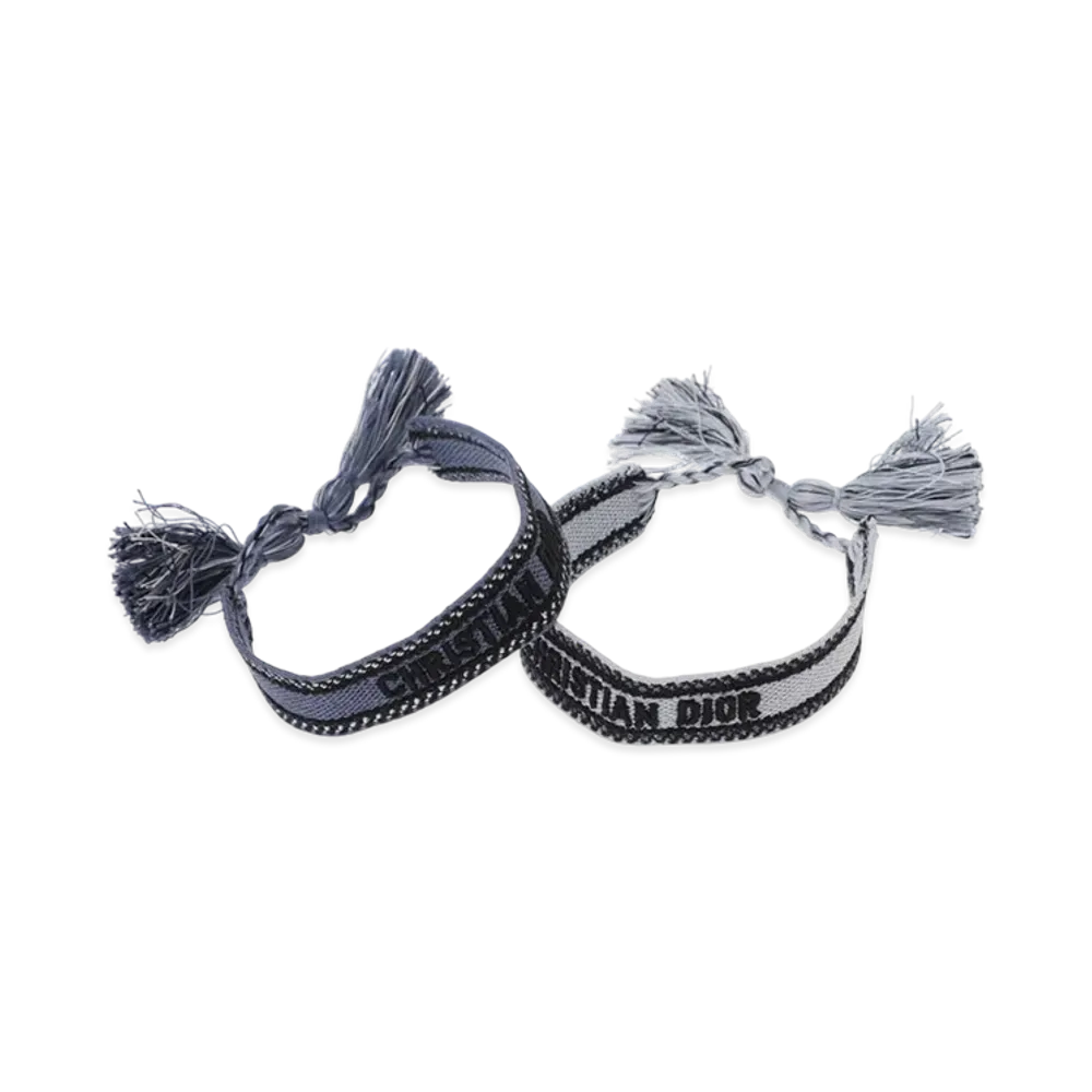 Dior Oblique Cotton J'ADIOR Bracelet Set "Denimblue"