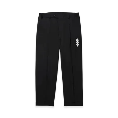 APHRODITEGANG GAKKIN x BUDSPOOL Linen Wool Tuck Trousers "Black"