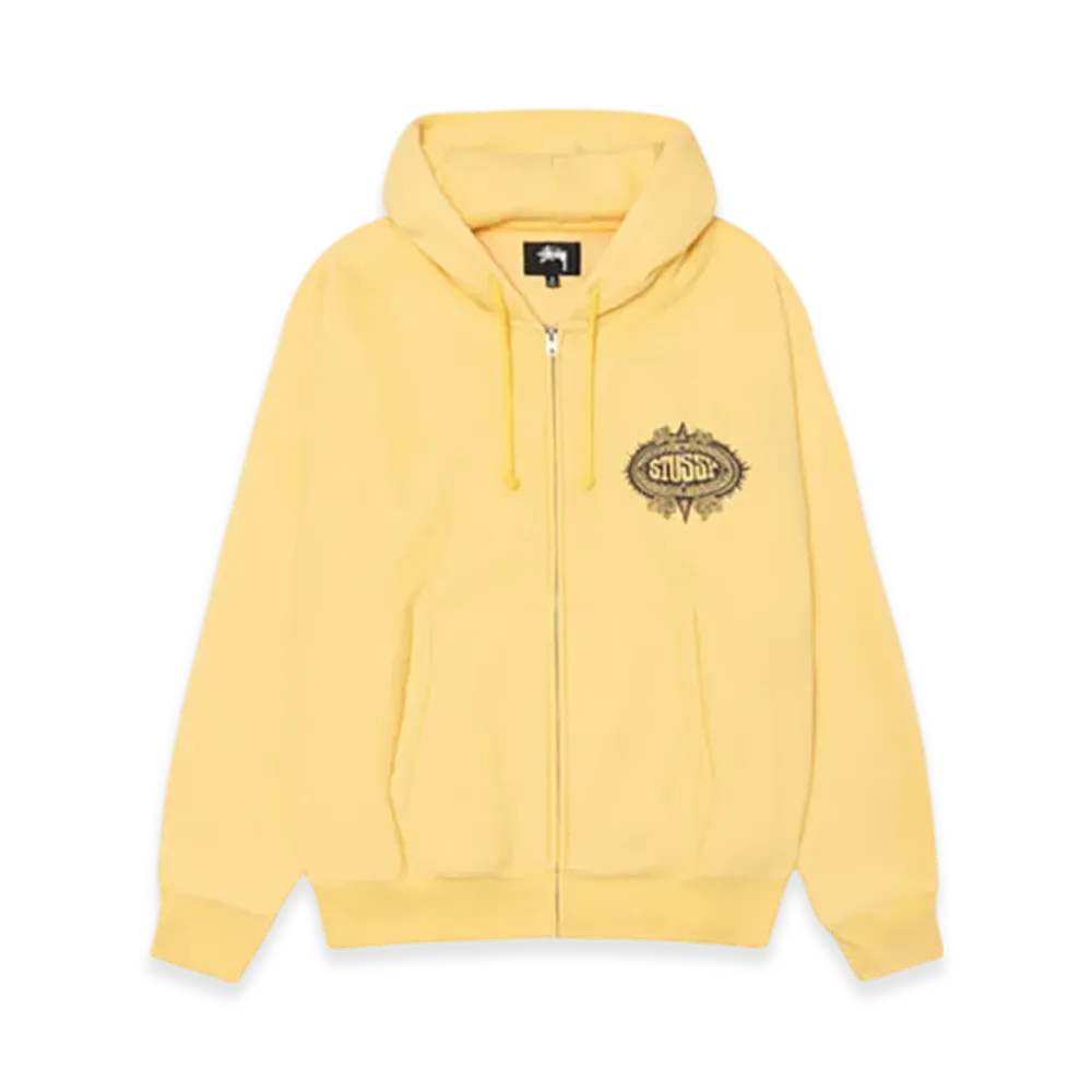 Stussy Mantra Zip Hoodie "Yellow"