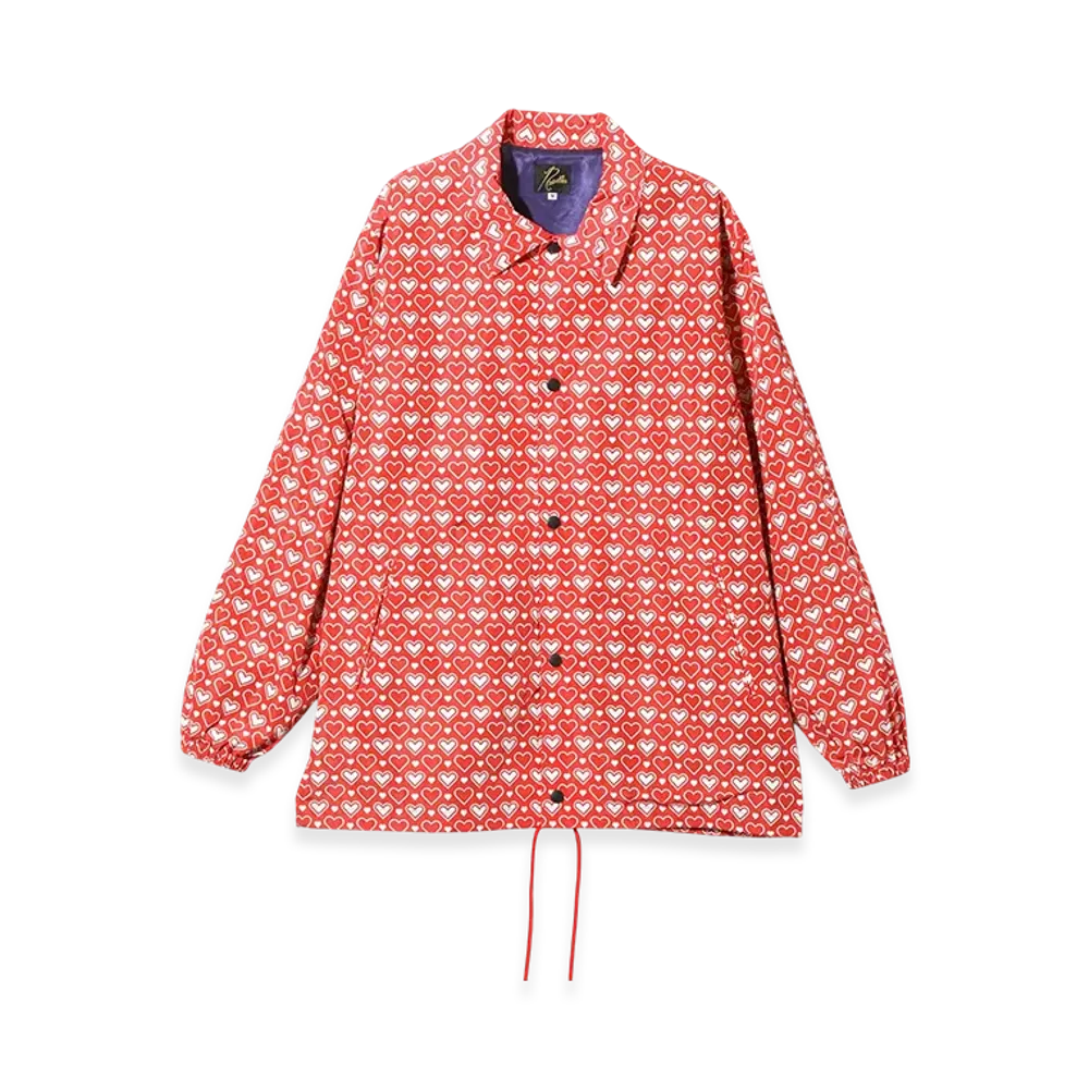 NEEDLES Coach Jacket - Poly Taffeta/Printed "Orange"