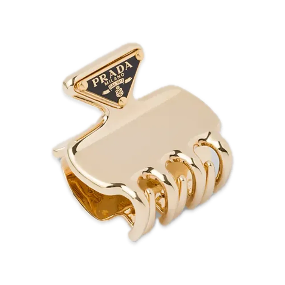PRADA Metal Hair Clip "Gold"