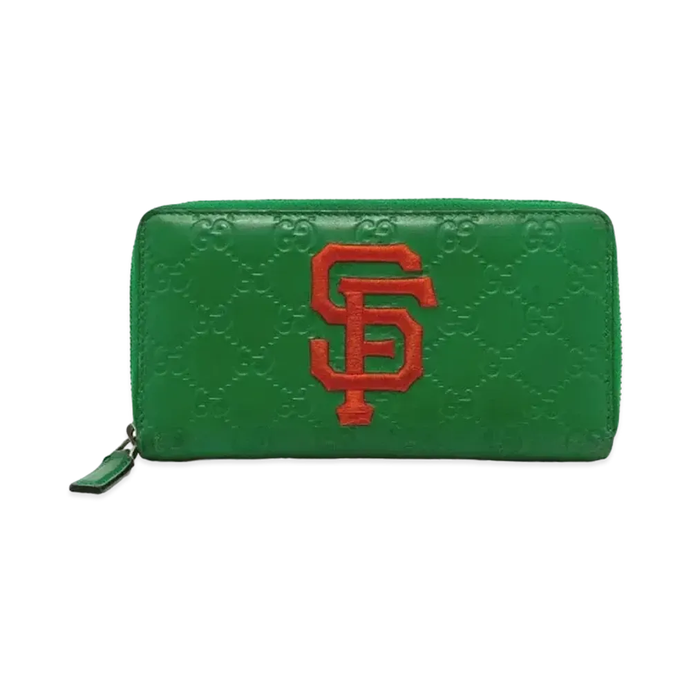 GUCCI x MLB San Francisco Giants Round Zipper GG Signature "Green"
