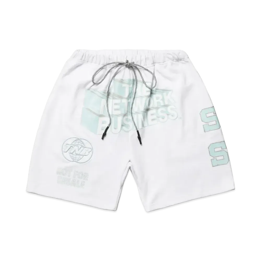 THE NETWORK BUSINESS Sweat Short Pants "White" TNBP008-0001