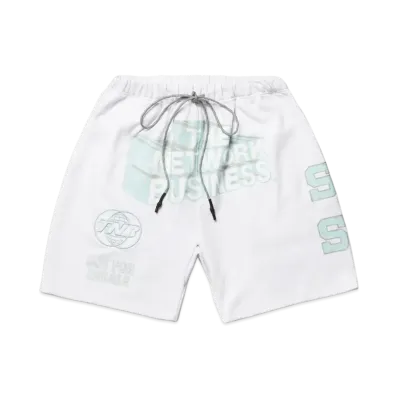 THE NETWORK BUSINESS Sweat Short Pants "White" TNBP008-0001