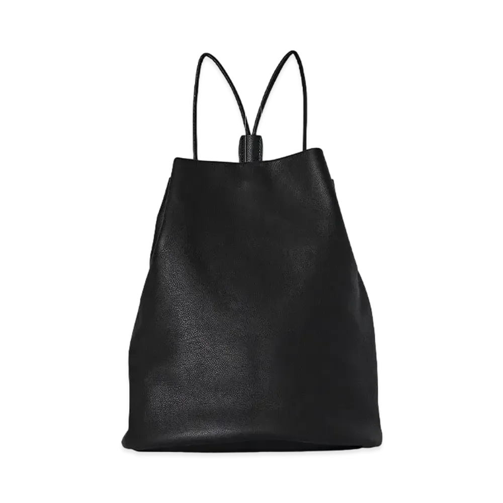 The Row Joe Backpack in Leather "Black"
