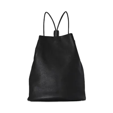 The Row Joe Backpack in Leather "Black"