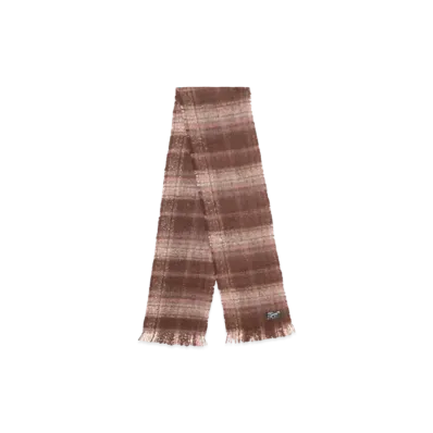 Stussy Plaid Scarf "Burgundy Plaid"