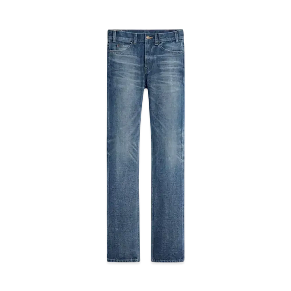CELINE Women's Francoise Jeans in Dark Union Wash Denim "Dark Union Wash"