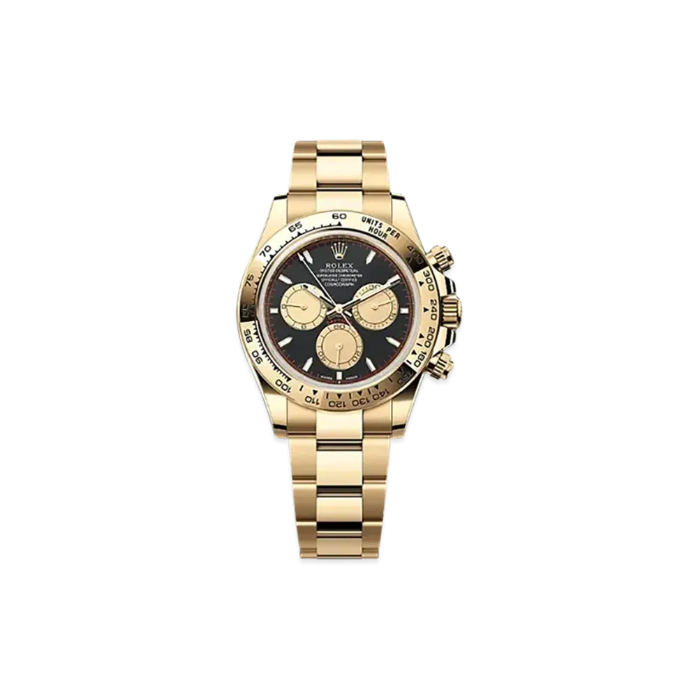 ROLEX Cosmograph Daytona 40mm Yellow Gold 126508 "Intense Black"
