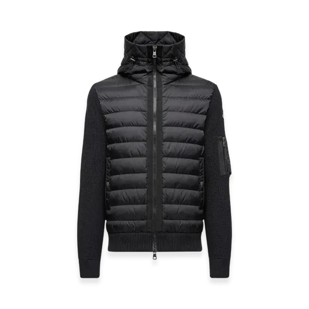 MONCLER Padded Zip-Up Cardigan "Black"