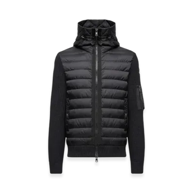 MONCLER Padded Zip-Up Cardigan "Black"
