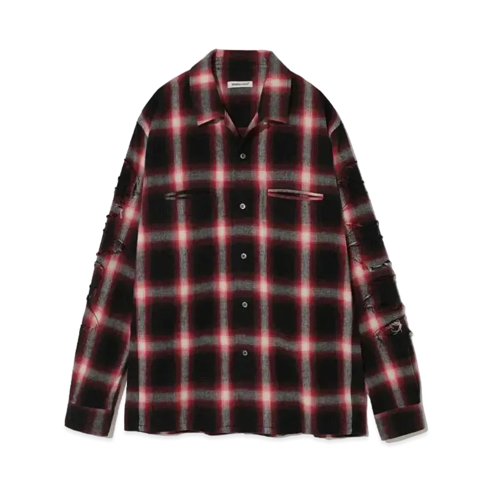 UNDERCOVER Cotton Ombre Shirt "Red CK"