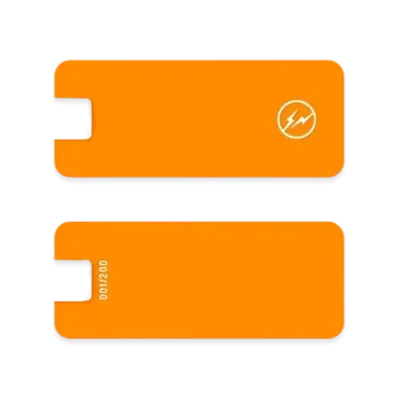 FRAGMENT CUSTOM DOUBLE SIDED Luggage Tag "Neon Orange"