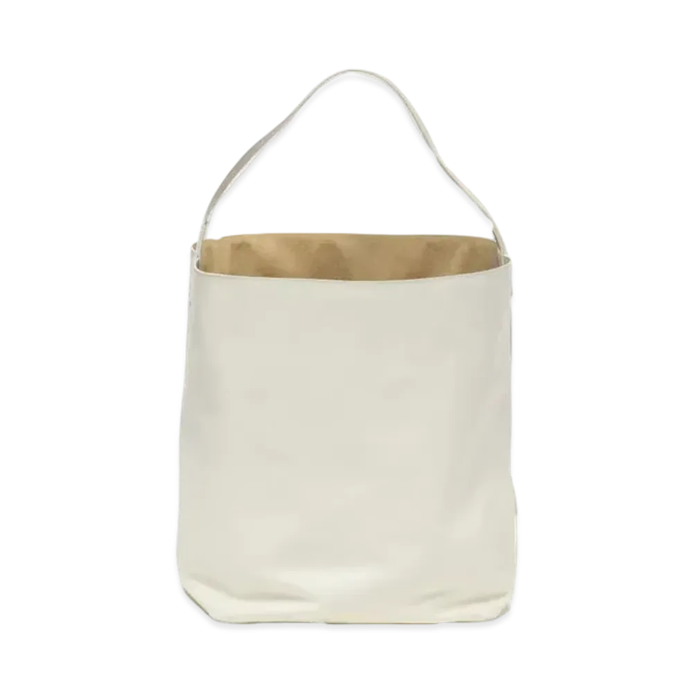 AURALEE Leather Big Shoulder Bag Made By Aeta "White"