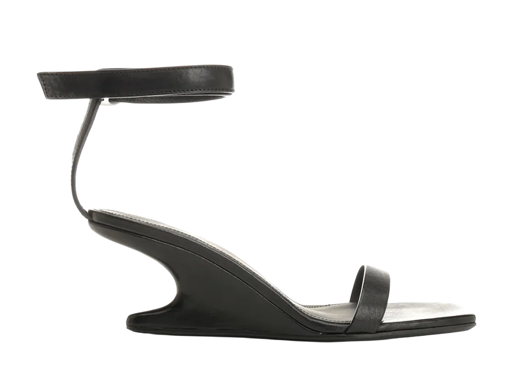 Rick Owens SS26 Cantilever 6 Minimal Sandal "Black"