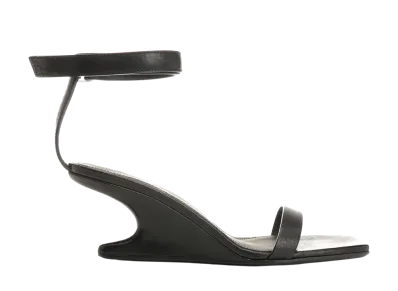 Rick Owens SS26 Cantilever 6 Minimal Sandal "Black"