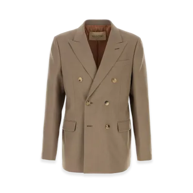Valentino Wool Blazer "Brown/Cappuccino/Beige"