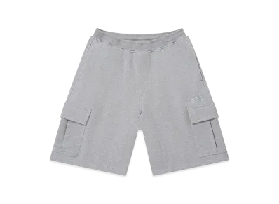 BlackEyePatch 3 Letter OE Sweat Cargo Baggy Shorts "Heather Gray"