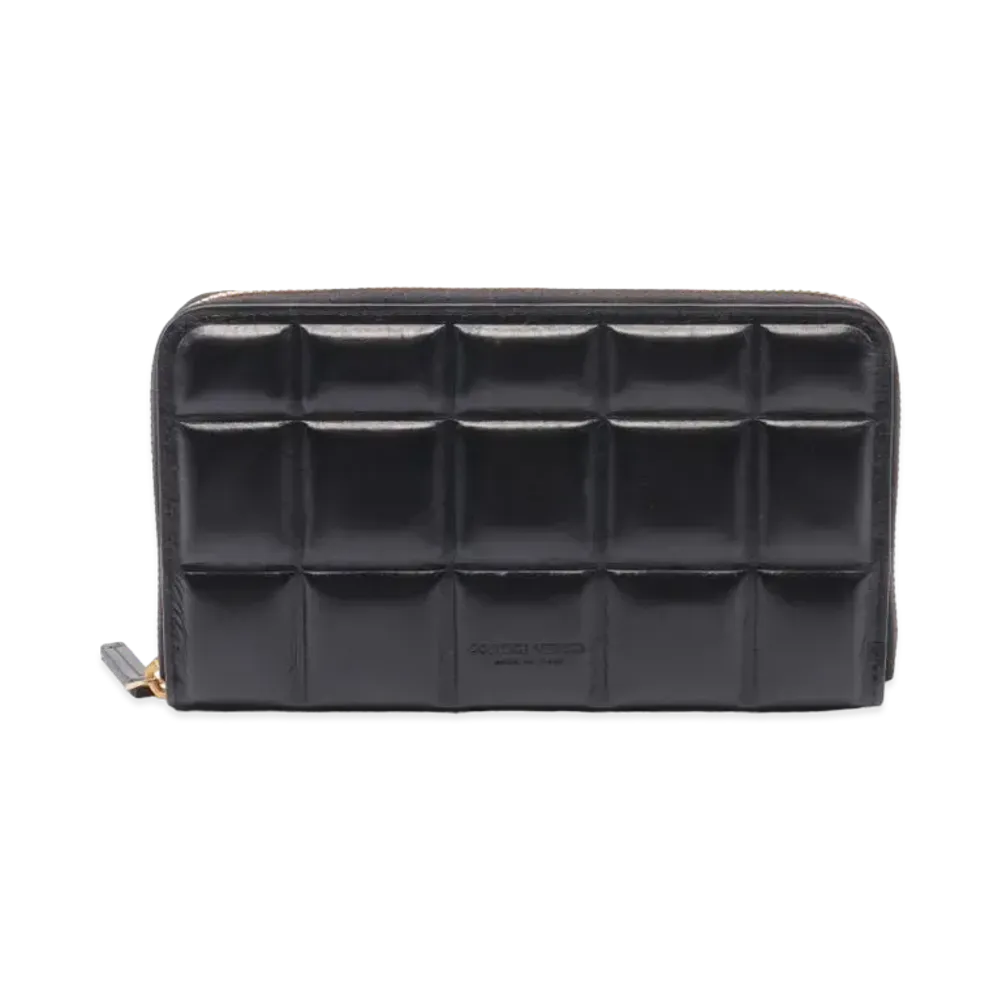 Bottega Veneta Intrecciato Calfskin Zip Around Wallet "Black"
