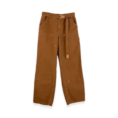 sacai x Carhartt WIP Duck Pants "Dark Beige"