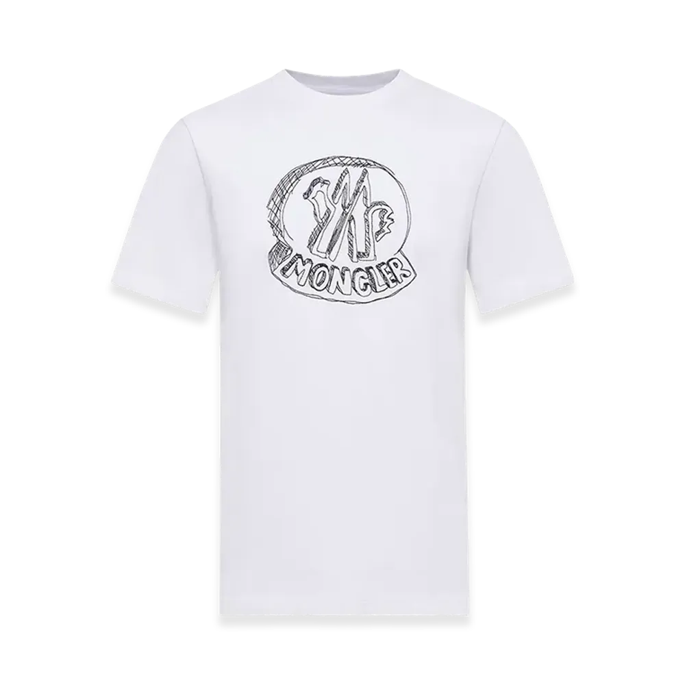 MONCLER Embroidery T-Shirt "White"