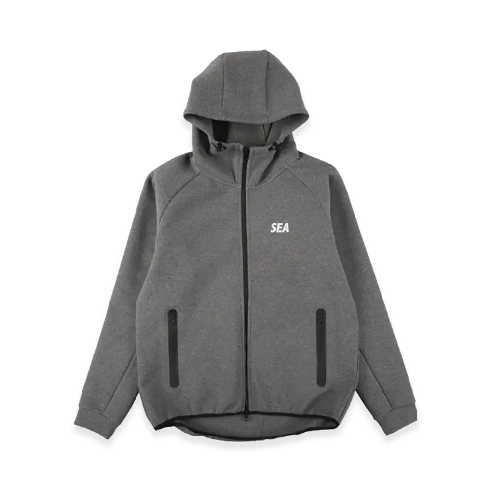 WIND AND SEA Tech Sweat Zip Up Sweatshirt "Gray"