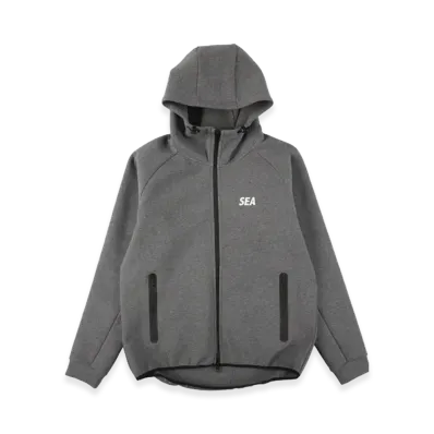 WIND AND SEA Tech Sweat Zip Up Sweatshirt "Gray"