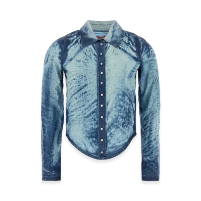 Diesel Women's Lyocell De-Lyria Shirt "Light Blue"